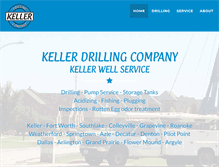 Tablet Screenshot of kellerdrilling.com